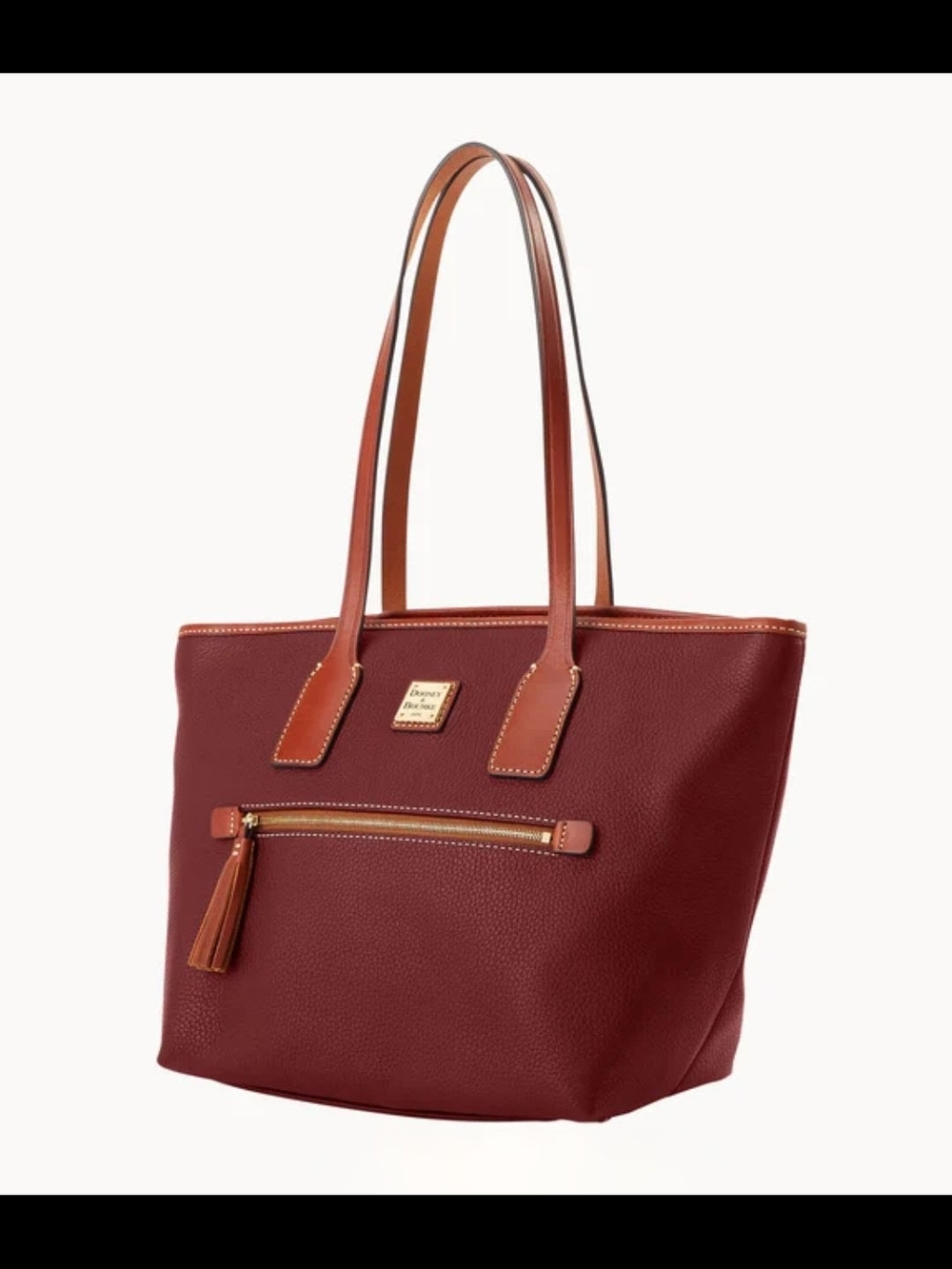 NWT! Dooney & Bourke Pebble Grain Tote in Bordeux